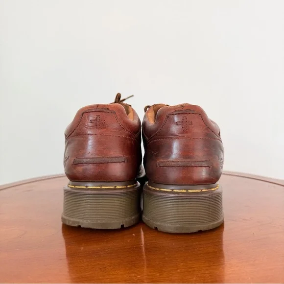Vintage Dr. Martens Toren Brown Leather Platform Oxford Shoes | US 12 - Picture 2 of 9